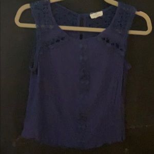 Indigo colored tank top
